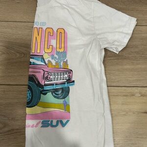 White Graphic ford bronco T-Shirt size large